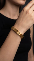 DOUBLE FENCE STYLE BANGLE
