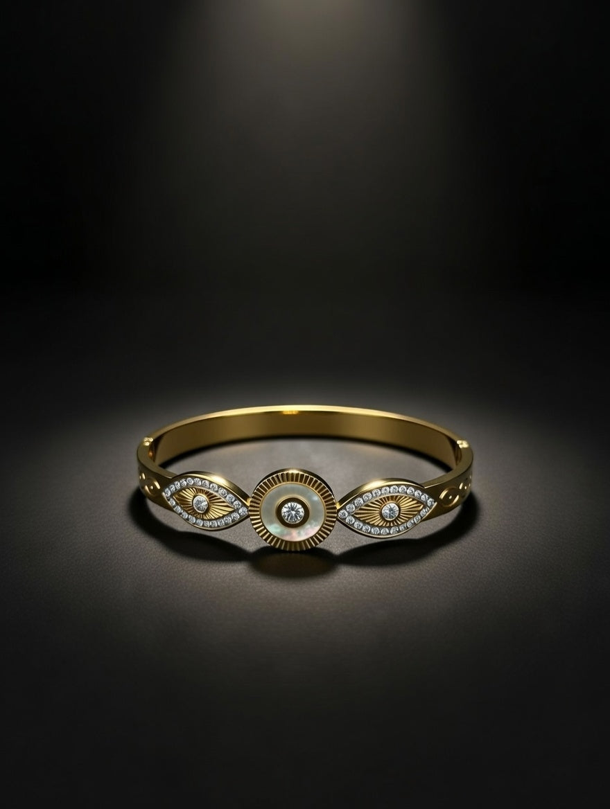 PINK STONE ELEGANT BANGLE