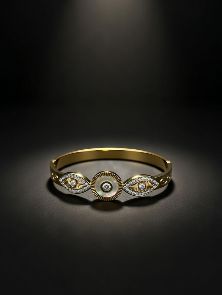 PINK STONE ELEGANT BANGLE