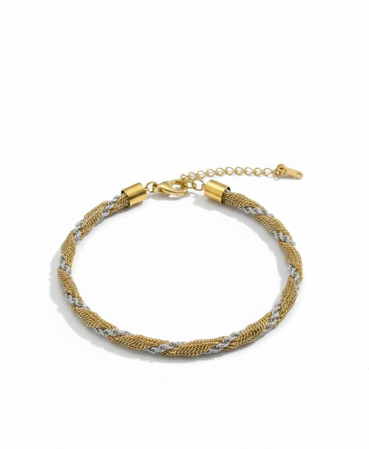 TWO TONE ROPE BRACELET