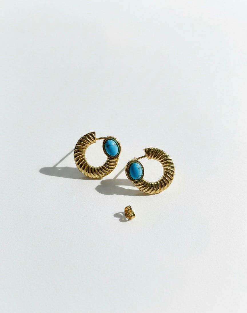 TURQUOISE HOOPS