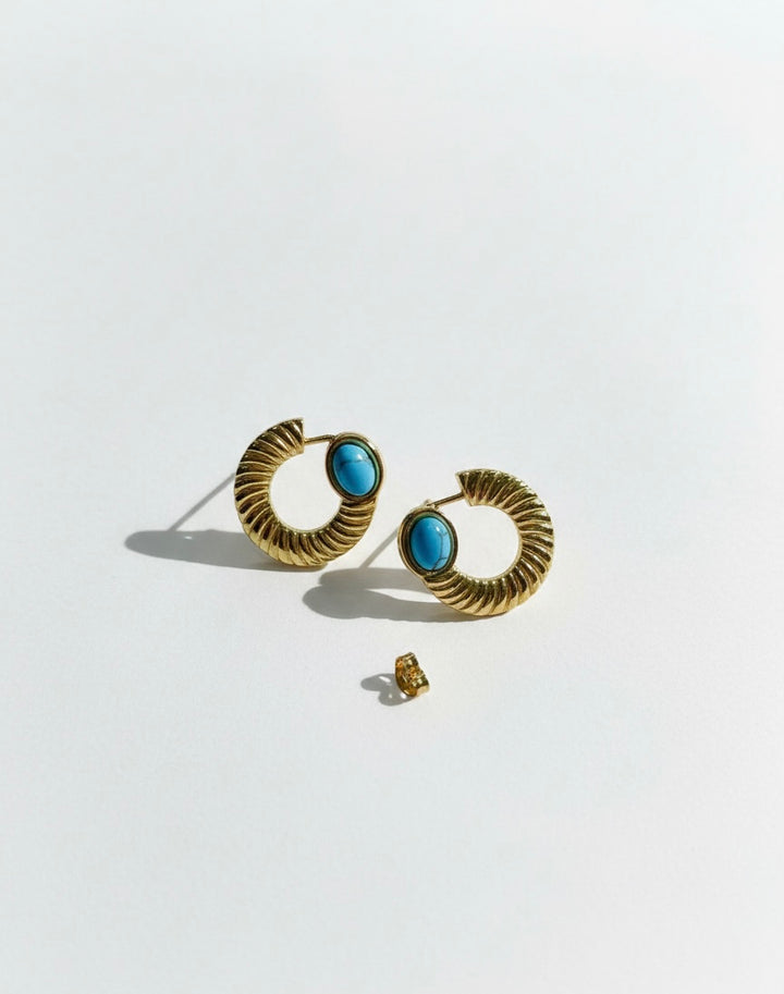 TURQUOISE HOOPS