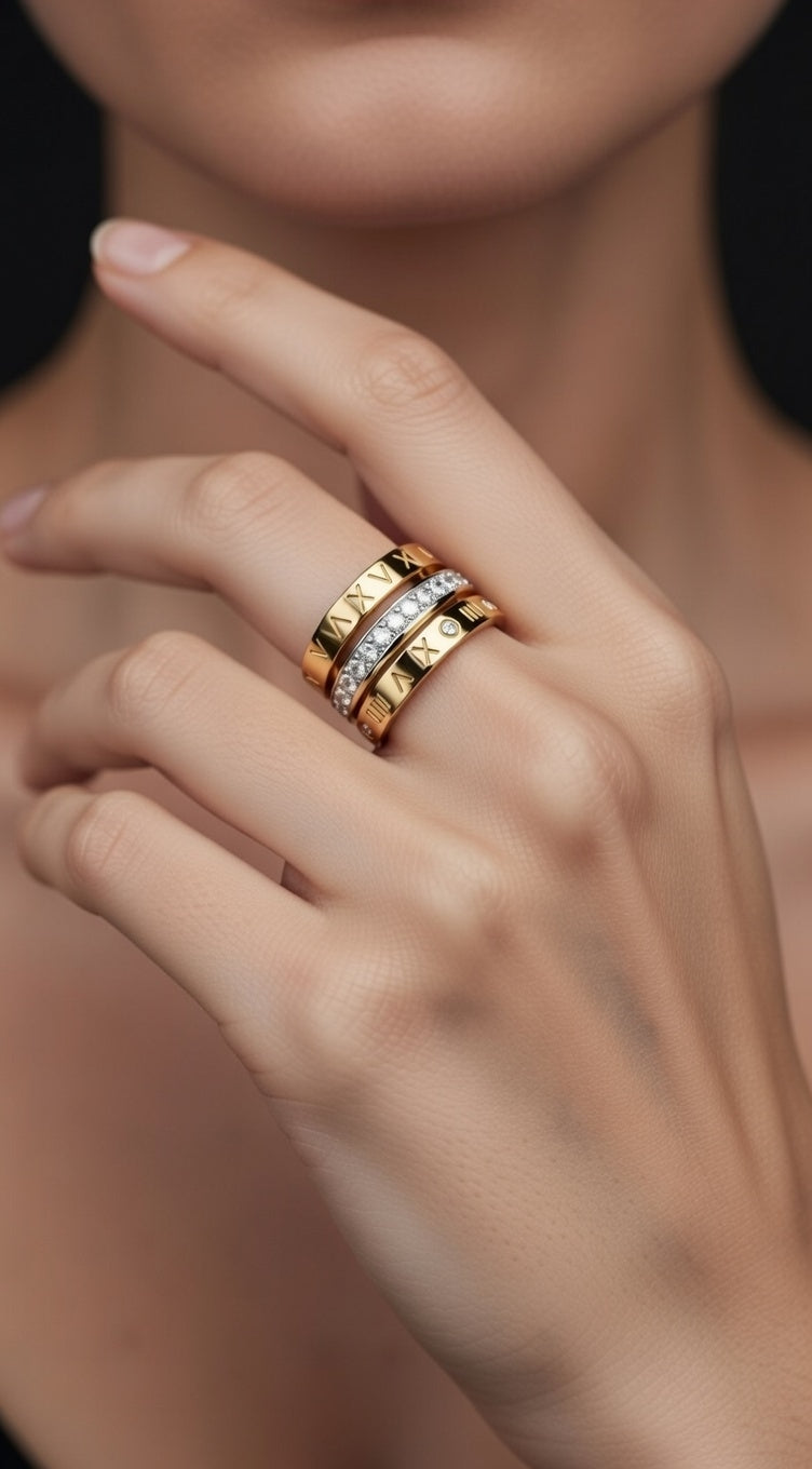 TRILOGY STACKED RING