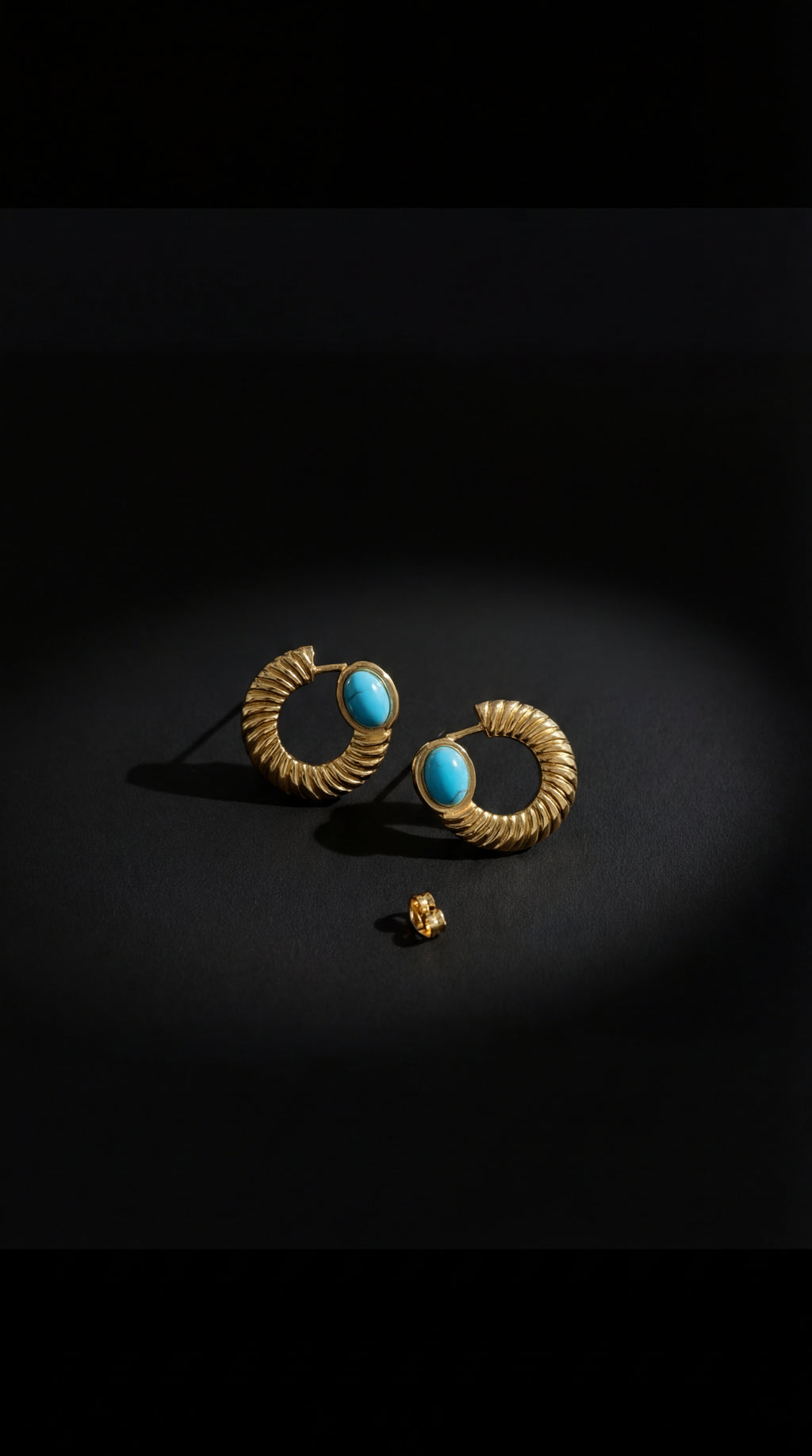 TURQUOISE HOOPS