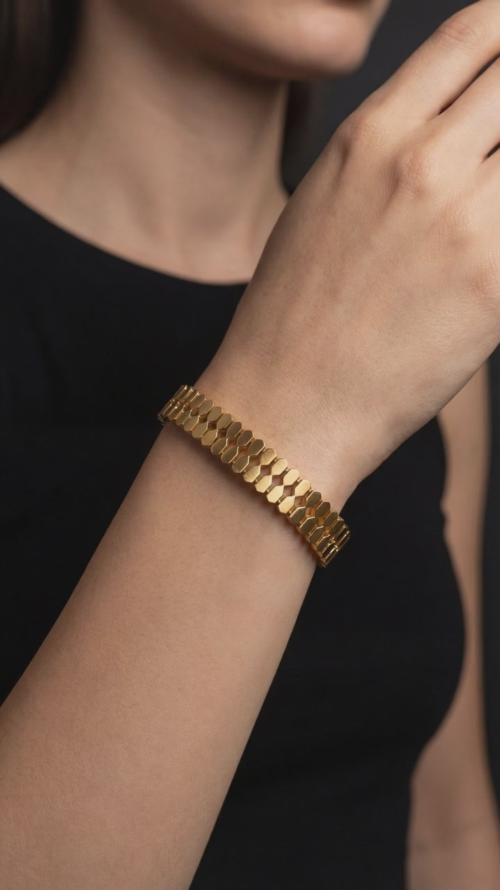 DOUBLE FENCE STYLE BANGLE video