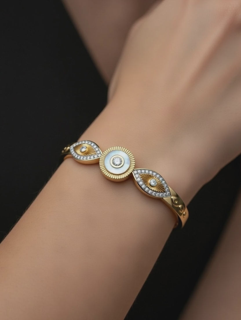 PINK STONE ELEGANT BANGLE video
