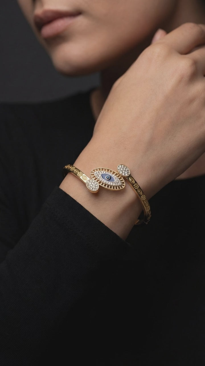 ELEGANT EVIL EYE BANGLE video