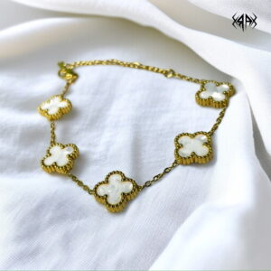 WHITE CLOVER BRACELET