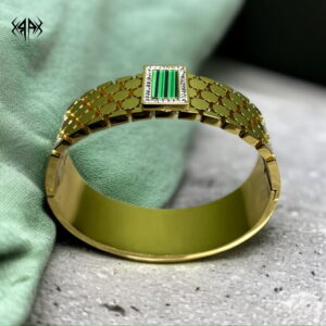 HONEYCOMB GEOMETRIC BANGLE
