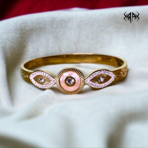 PINK STONE ELEGANT BANGLE