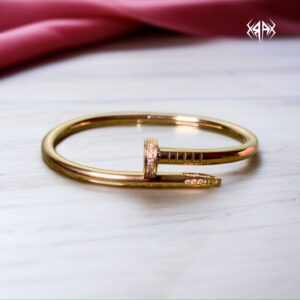 NAIL STONE BANGLE GOLDEN