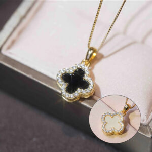 DOUBLE SIDE CLOVER NECKLACE