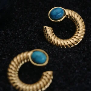 TURQUOISE HOOPS